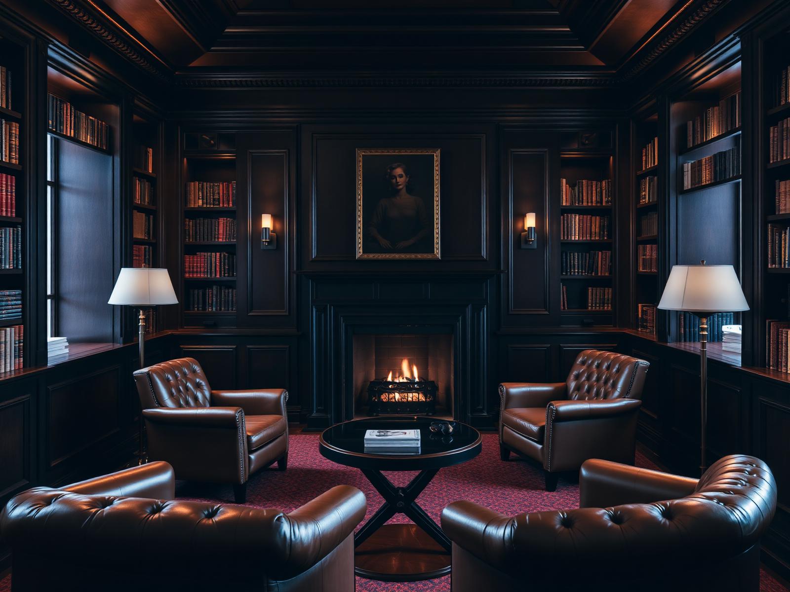 Private library lounge